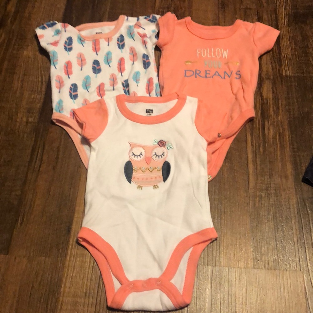 3 piece set! Owls/ feathers